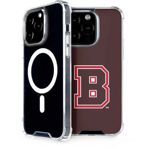 Brown University B Logo iPhone 15 Pro MagSafe Case